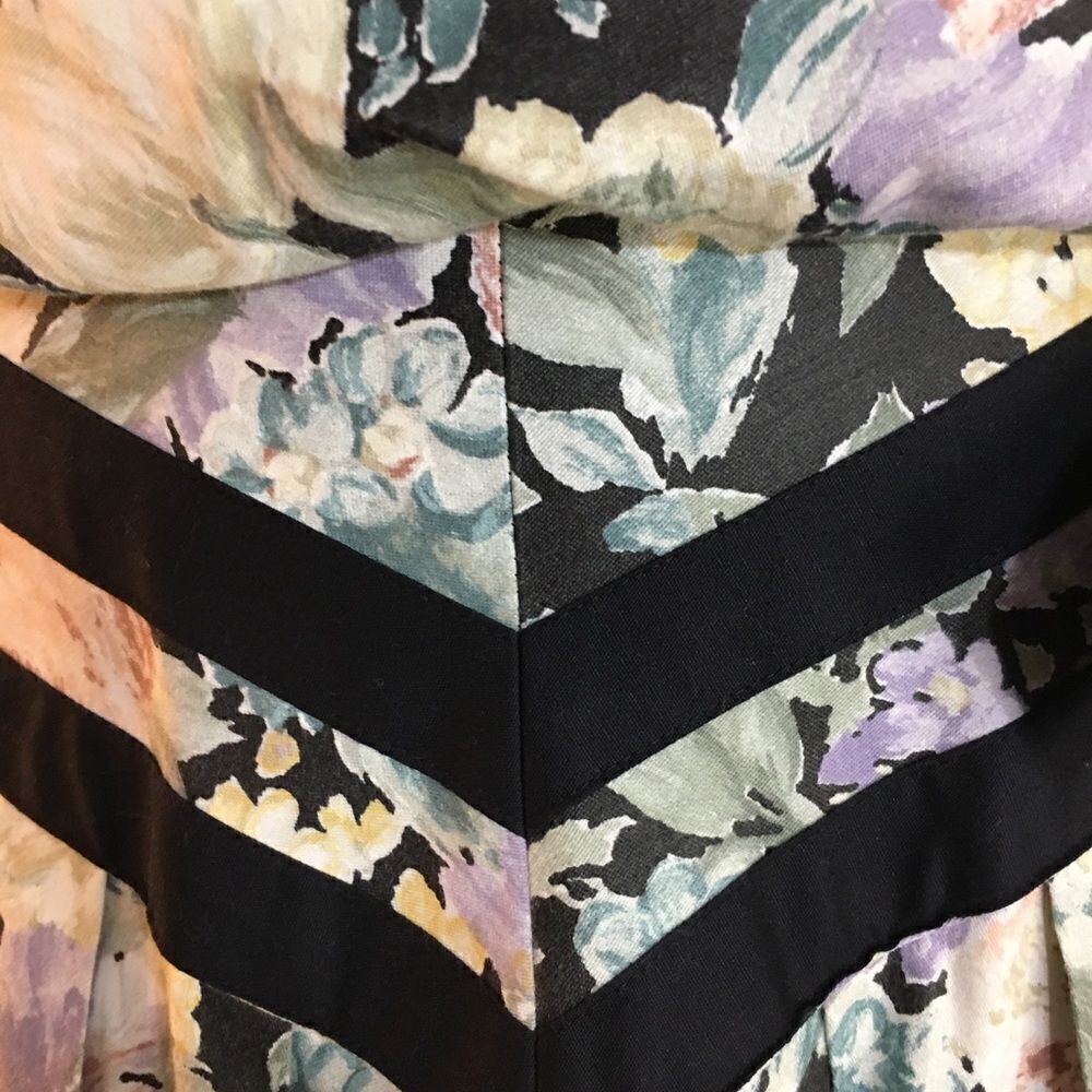 Joann Sparks for Daniel Barrett VTG Floral 80's Dress Size 12 - Picture 6 of 10